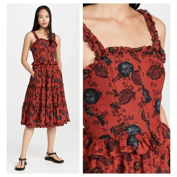 Ulla Johnson Adyna Floral Print Sundress (6) - Picture 2 of 9